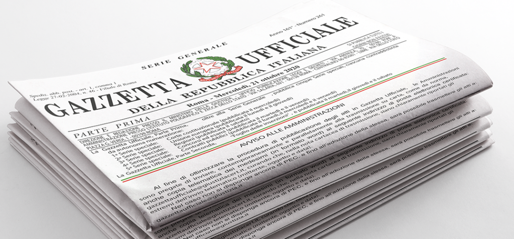 gazzetta ufficiale - redigo