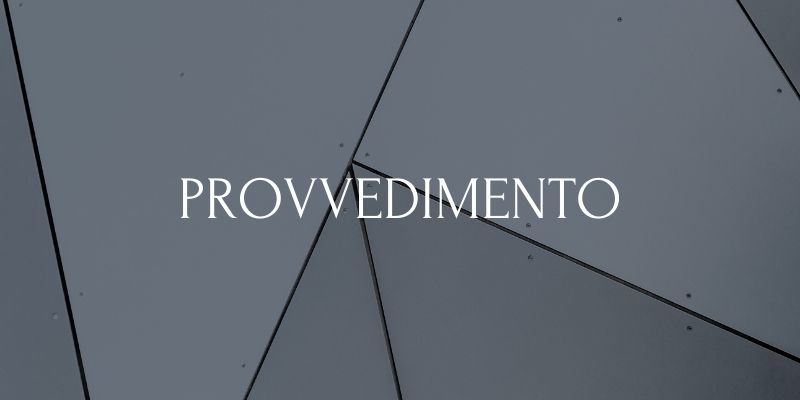 provvedimento - redigo