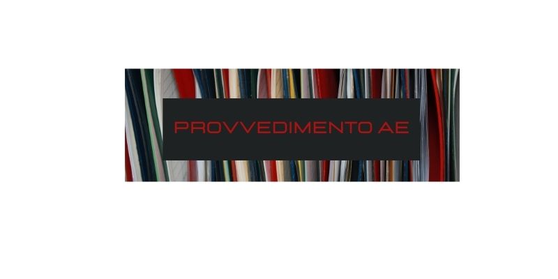 provvedimento AE - redigo