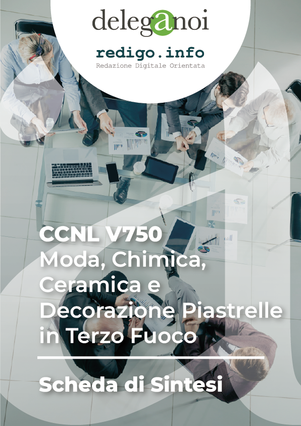 CCNL V750 - Moda, Chimica, Ceramica e Decorazione Piastrelle in Terzo fuoco